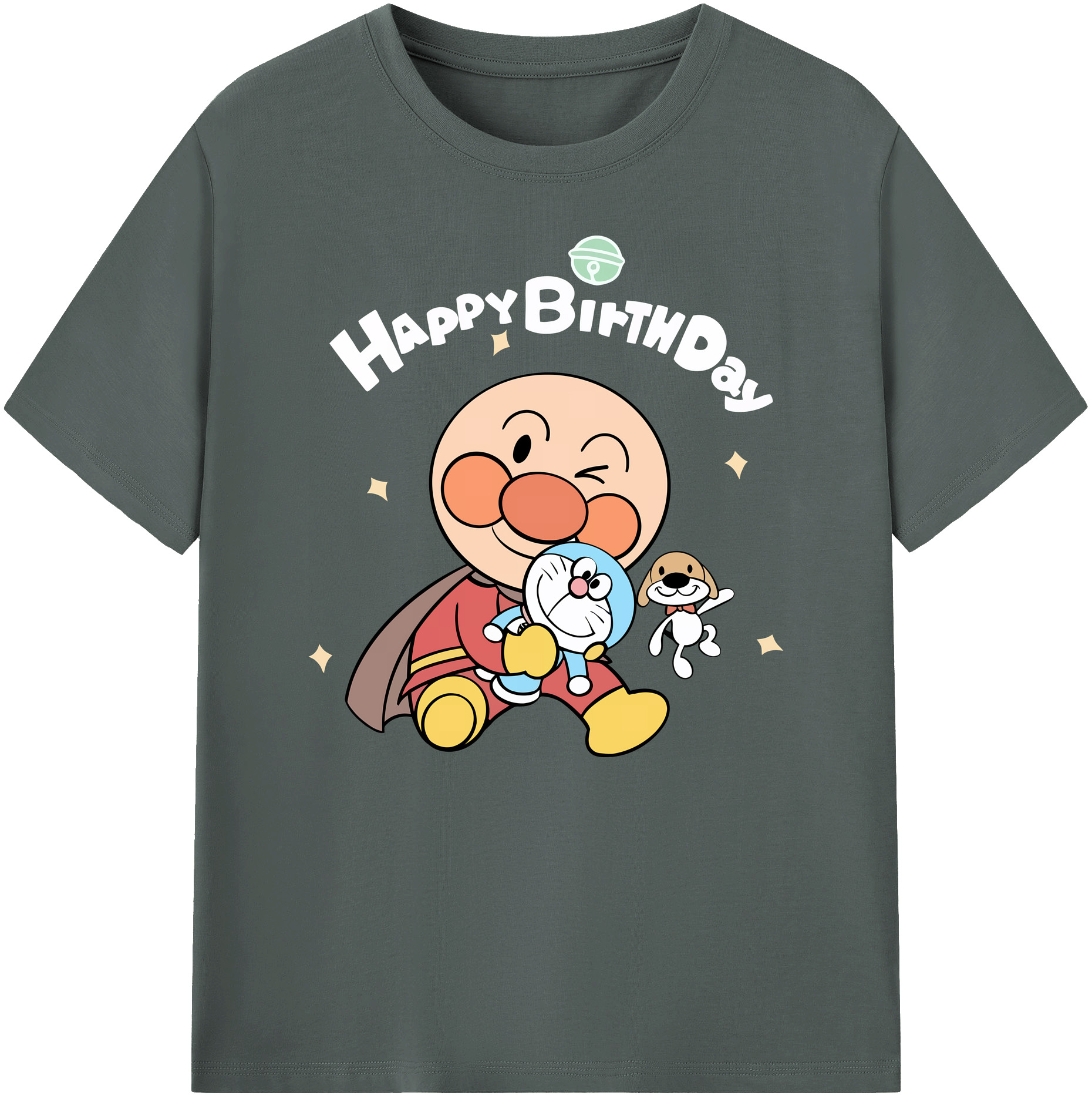 （画像用） アンパンマン Anpanman 綿100％ メンズ半袖Tシャツ｜肌触りやわらか＆通気性